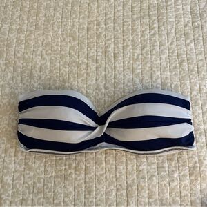 NWOT cute striped swim top strapless